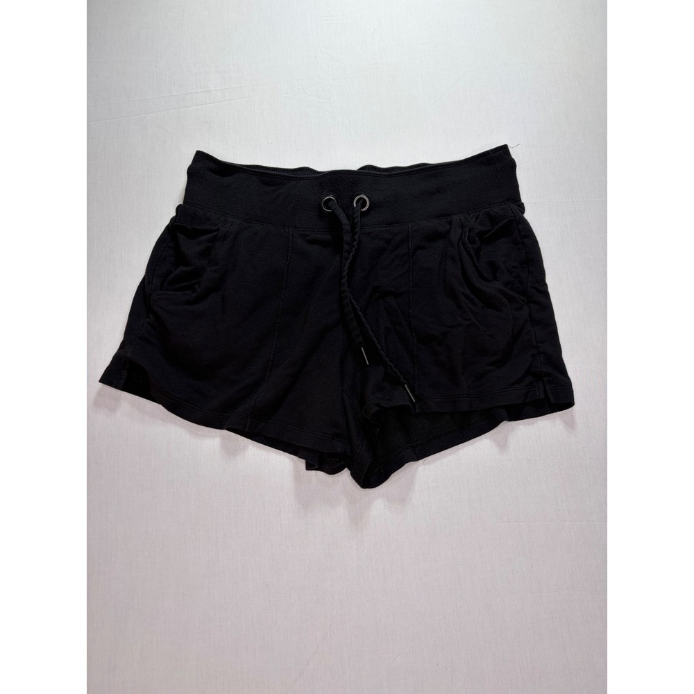 Athleta Women's Medium Black Shorts Drawstring Waist Athletic Activewear